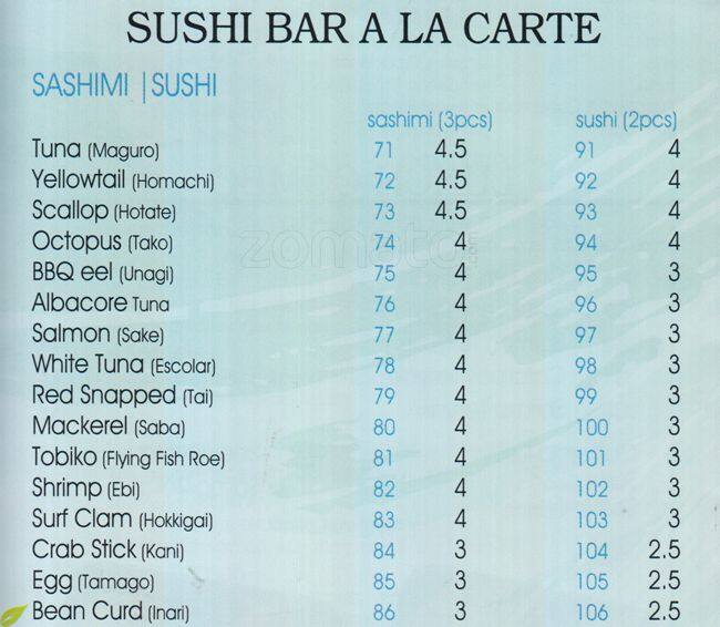 Menu of Maple Sushi photo5
