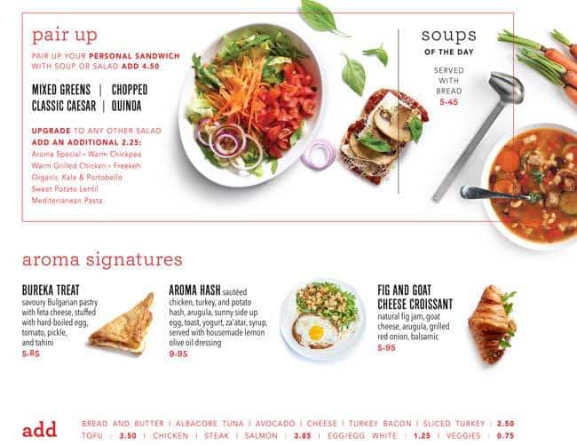 Menu of Aroma Espresso Bar photo9