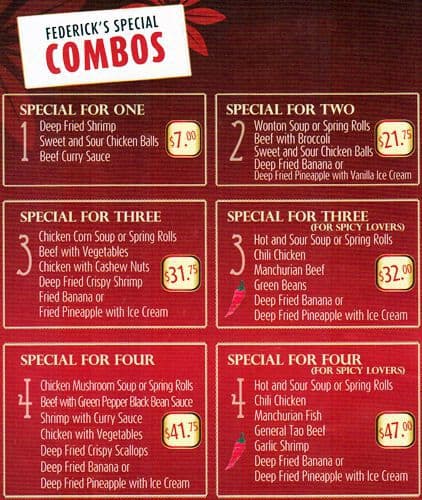 Menu of Federick Restaurant photo6