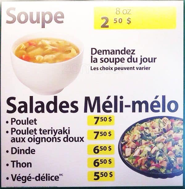 Menu of Subway photo2