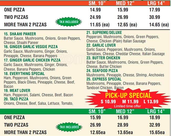 Menu of Pizza Express photo3