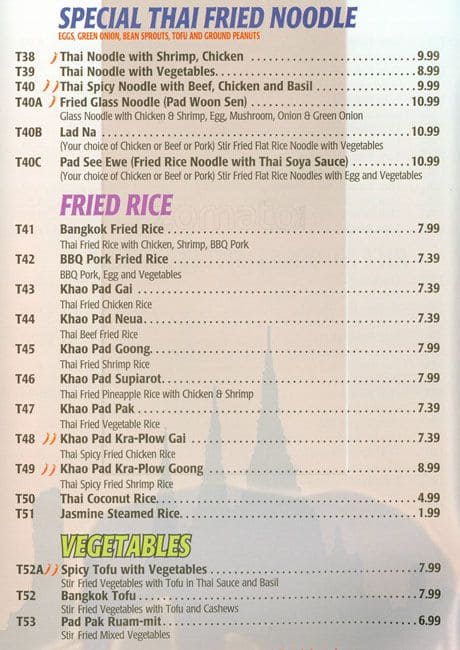 Menu of Jing Thai photo4