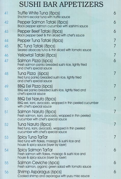 Menu of Maple Sushi photo3