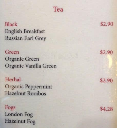 Menu of Caffe Artigiano photo3