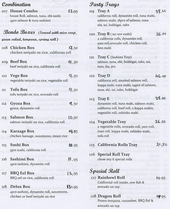 Menu of Sakura Sushi photo4