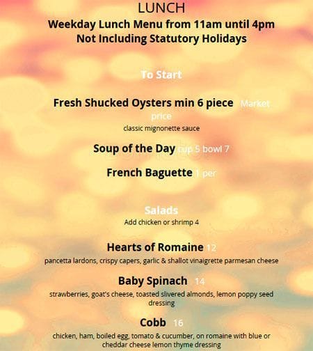 Menu of Gramercy Grill photo2