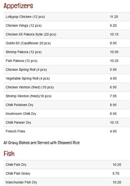 Menu of Dalchini photo2