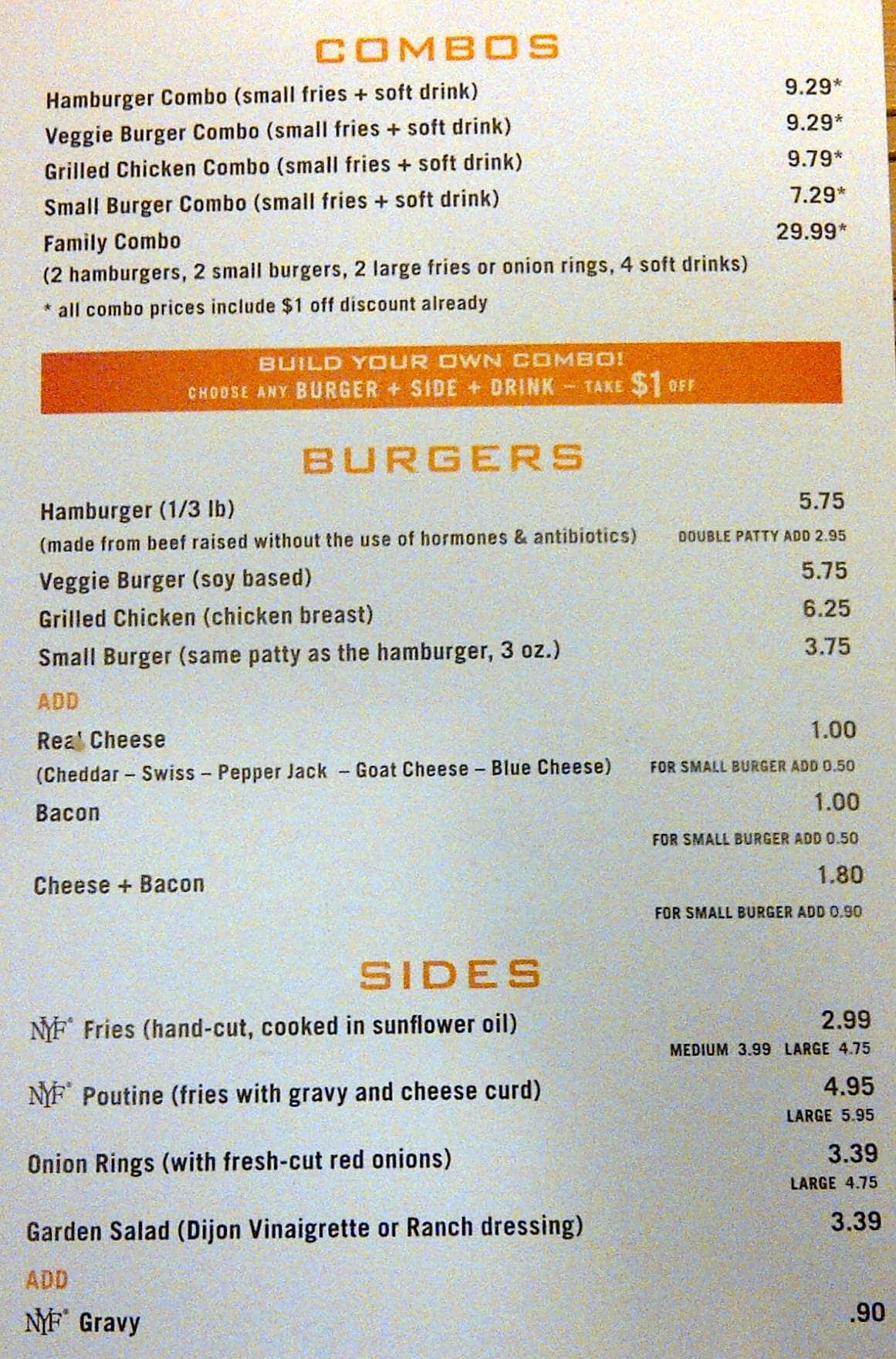 Menu of South St. Burger photo2