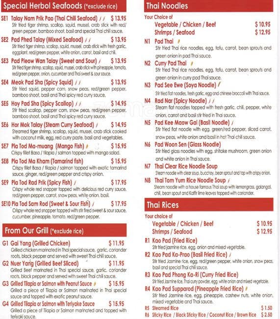 Menu of Taste Of Thailand photo4