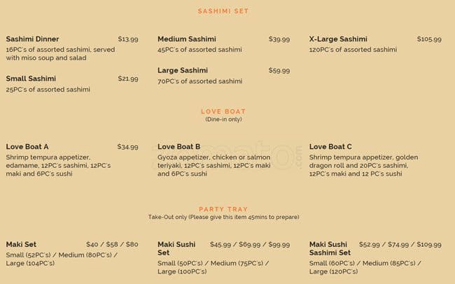 Menu of Kori Sushi photo10