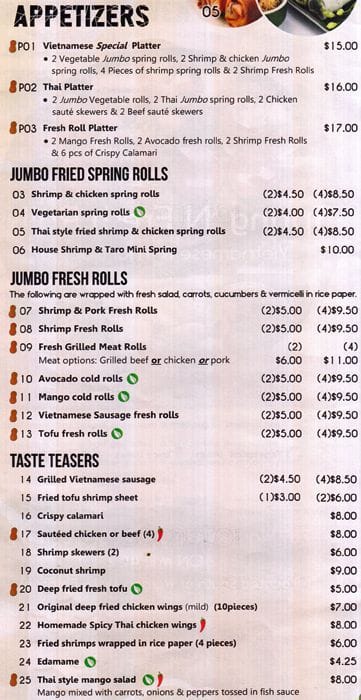 Menu of Spring N Fresh Rolls photo7