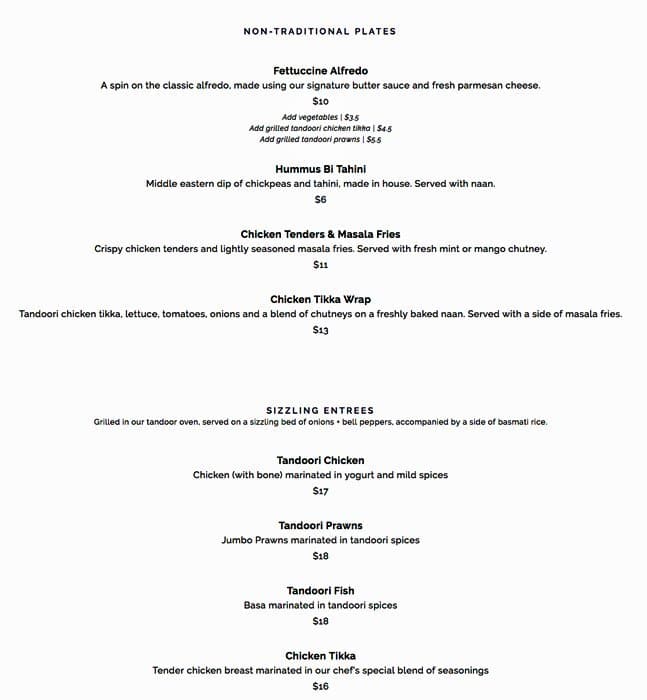 Menu of Sizzling Tandoor Restaurant photo6