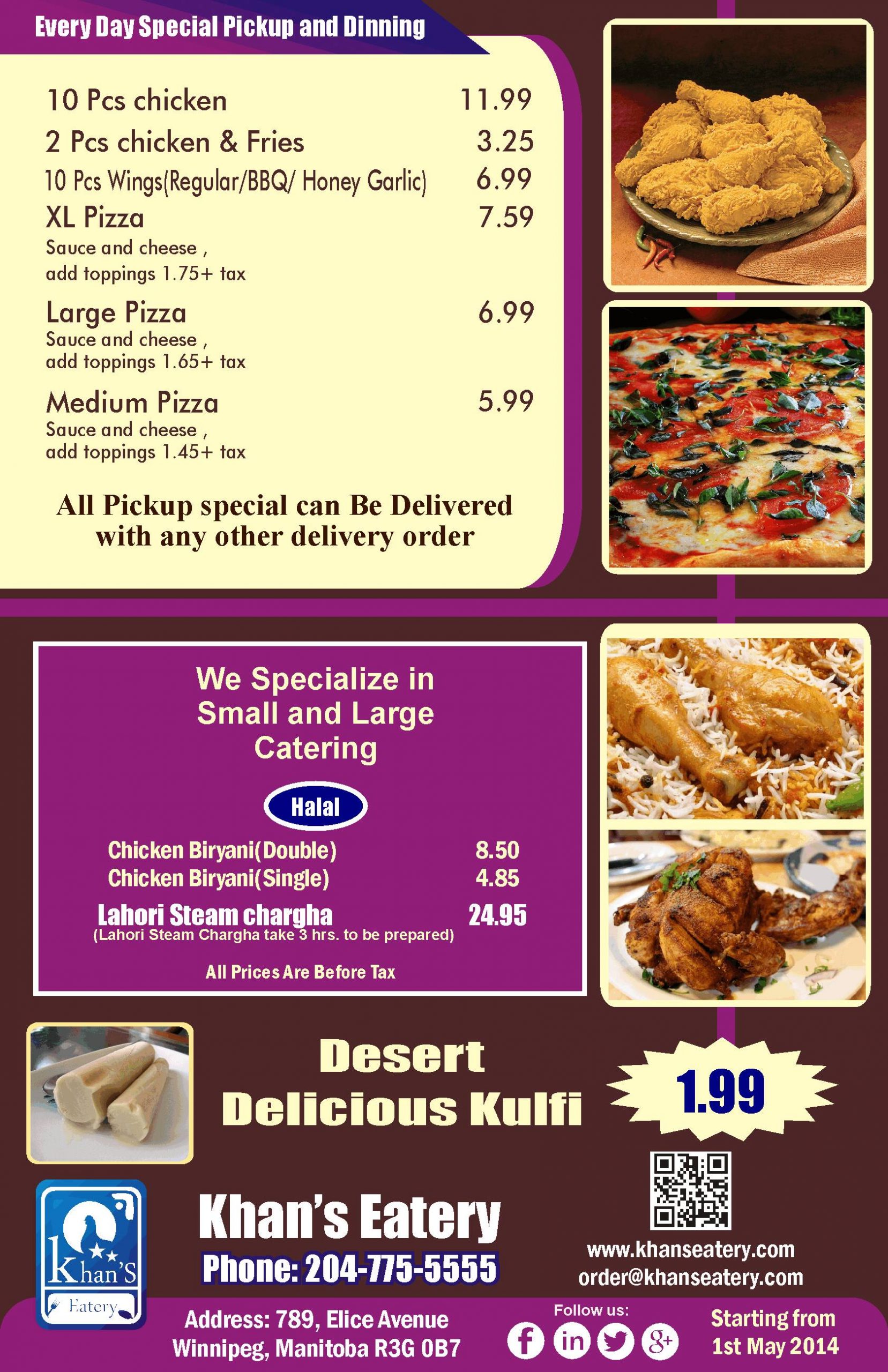 Menu of Khan’s Eatery photo4