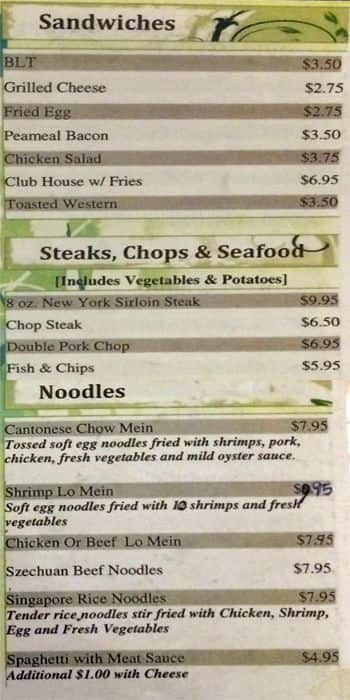 Menu of Shirley Restaurant photo3