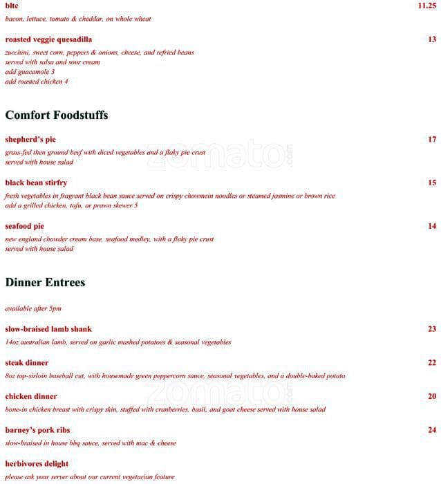 Menu of Caffe Barney photo7