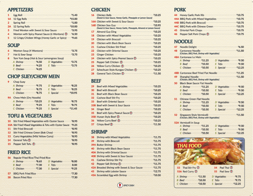 Menu of Just Wok photo3