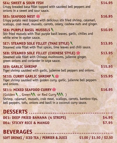Menu of Funky Thai 2 Go photo13