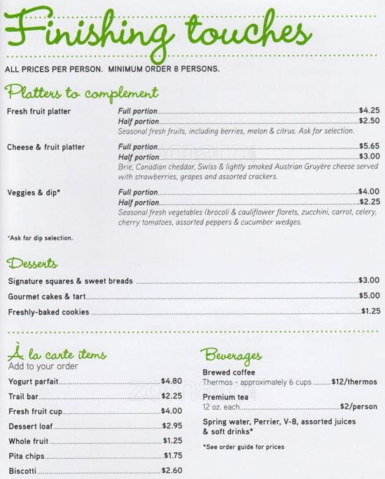 Menu of La Prep photo4