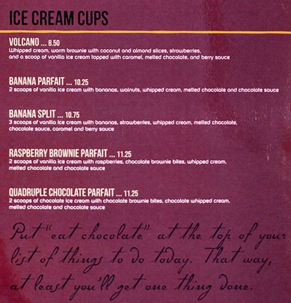 Menu of Cacao 70 photo7