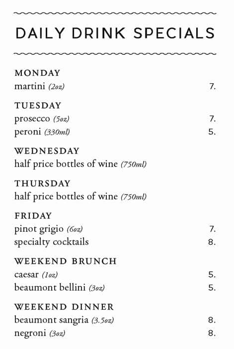 Menu of Beaumont Kitchen photo15