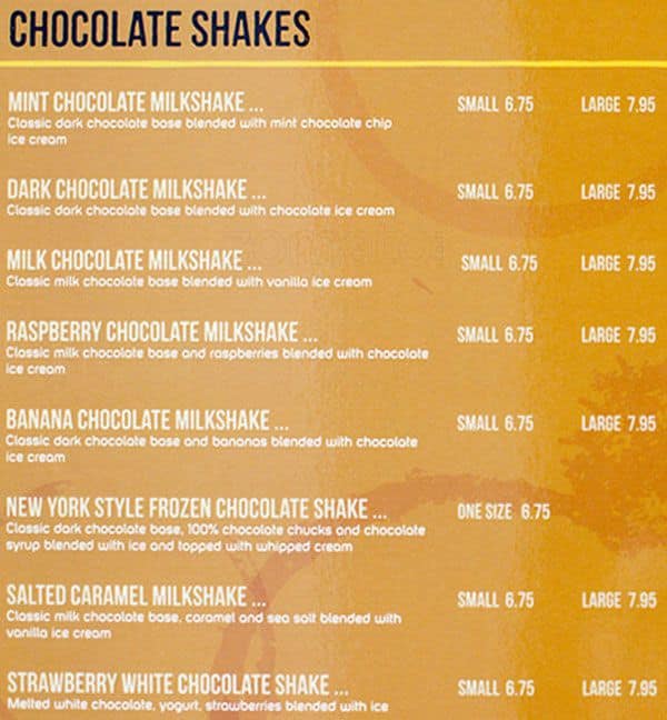 Menu of Cacao 70 photo4