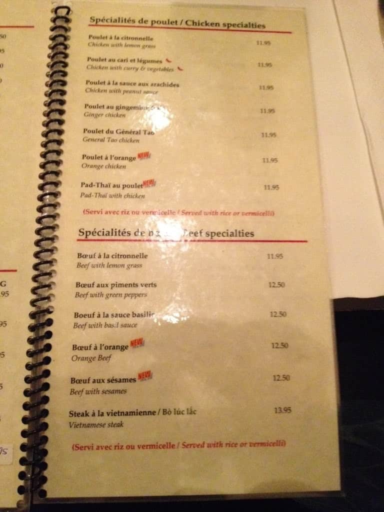 Menu of Baguettes D’Asie photo4