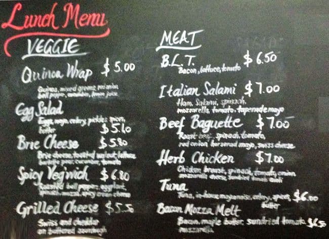 Menu of Swiss Bakery photo2