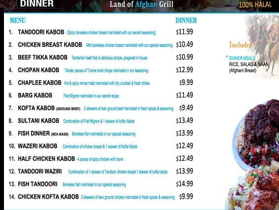 Menu of Watan Kabob photo2