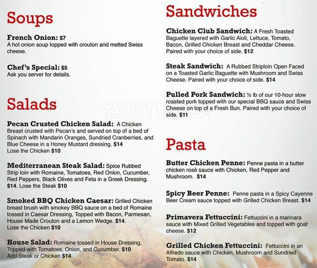 Menu of JC’s Grill House – Park Inn by Radisson photo2