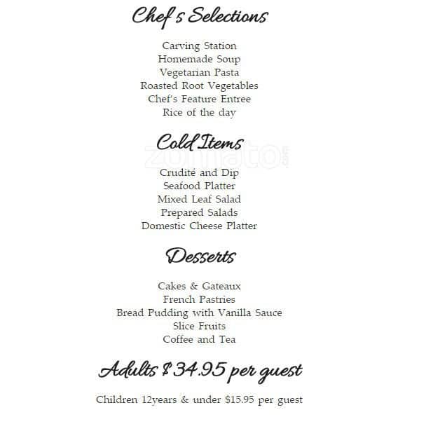 Menu of The Dining Room- The Glenerin Inn And The Spa photo5