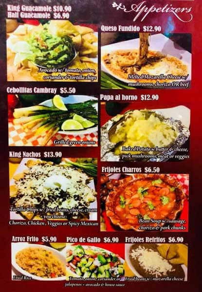 Menu of King’s Tacos photo4