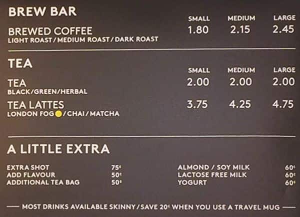 Menu of Second Cup Coffee Co. photo5