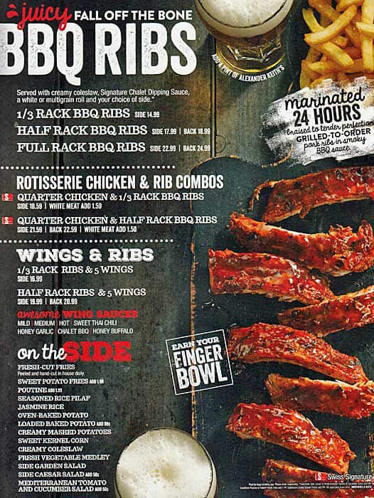 Menu of Swiss Chalet photo6