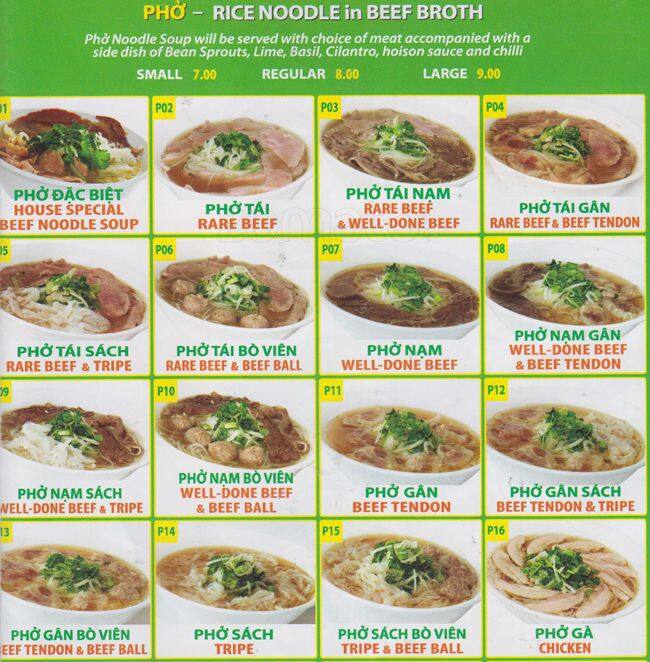 Menu of Mi Pho Song Vu photo6