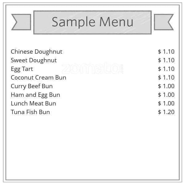 Menu of Pine House Bread & Cake Shop photo2