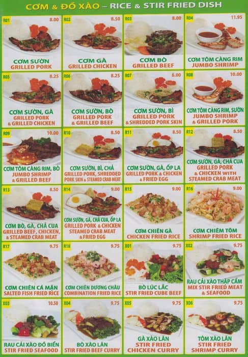 Menu of Mi Pho Song Vu photo4