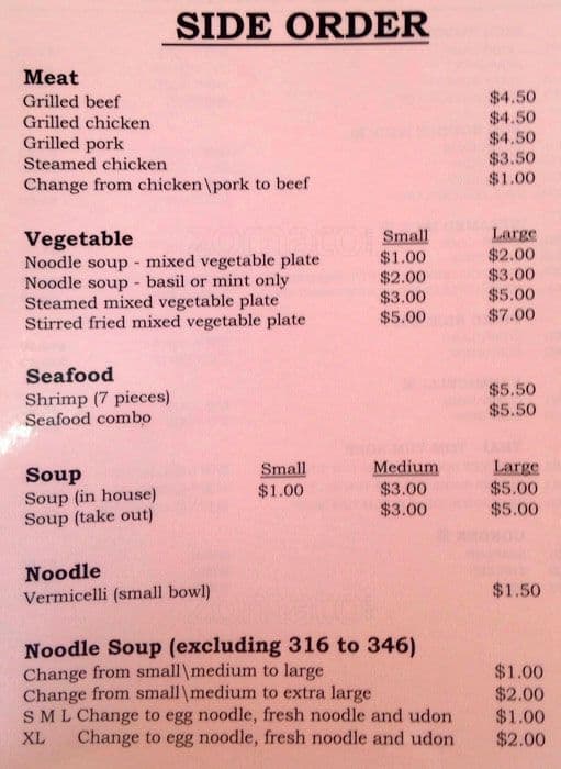 Menu of Pho Dau Bo photo4