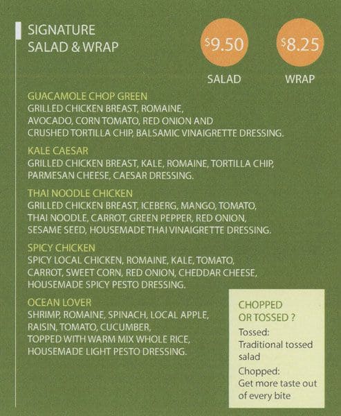 Menu of Chop n Toss photo4