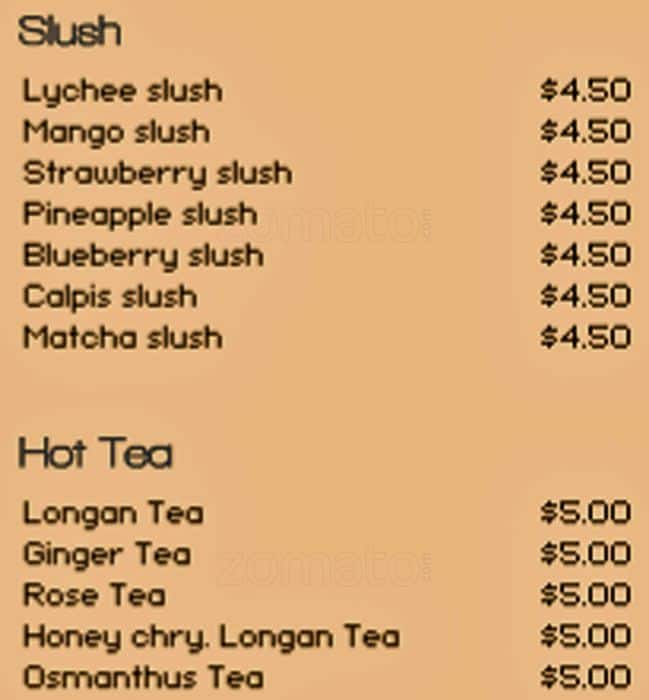 Menu of Well Tea photo13