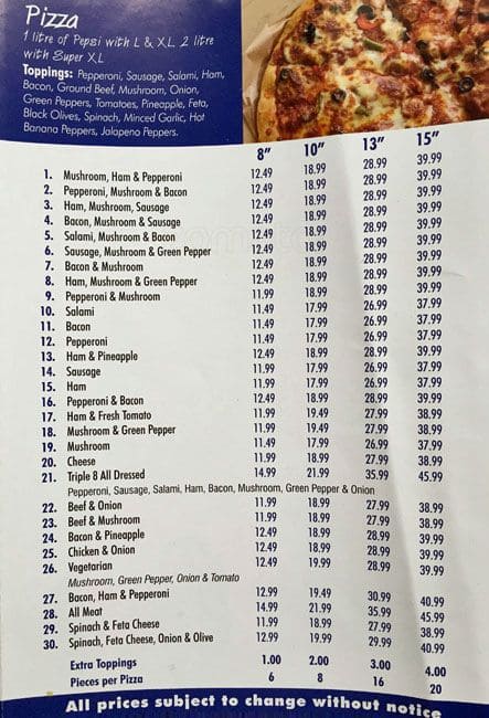 Menu of Triple 8 Pizza photo5