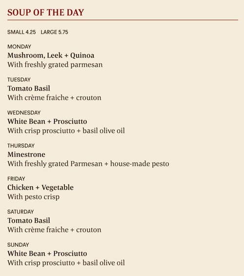 Menu of Terra Breads Bakery & Cafe photo4