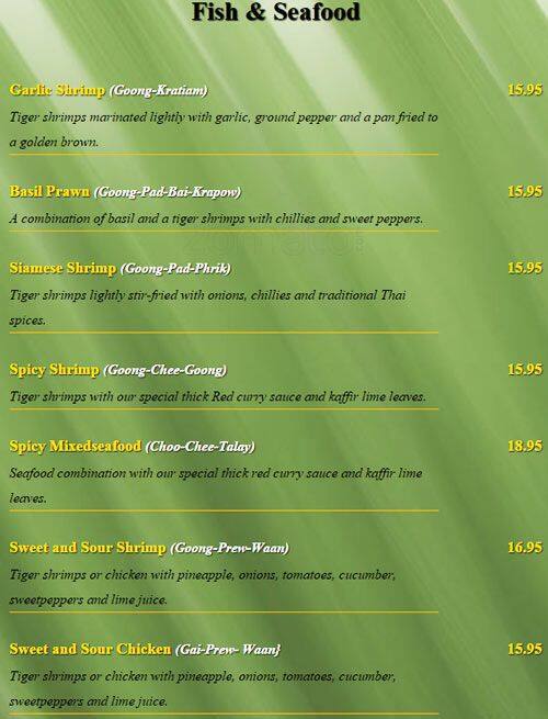 Menu of Thai Smile photo14