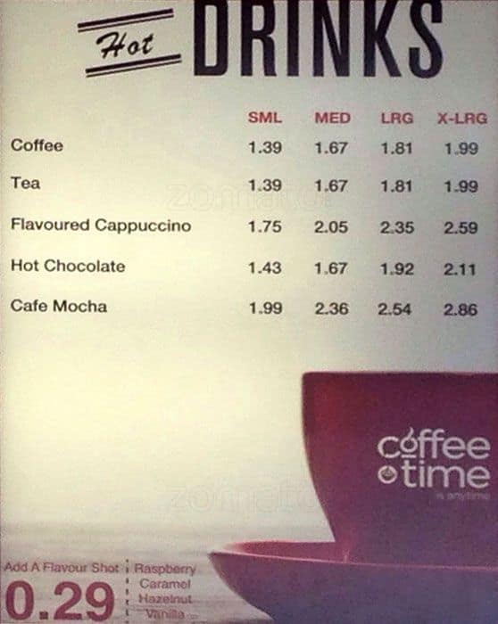 Menu of Coffee Time photo11