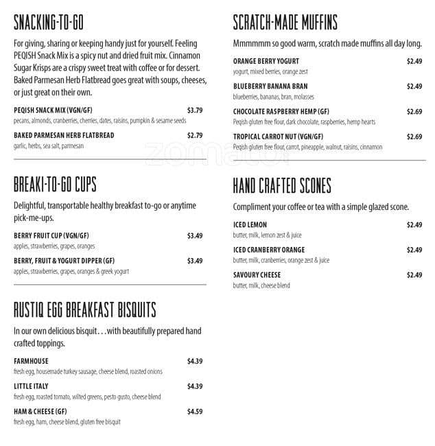 Menu of Peqish photo4