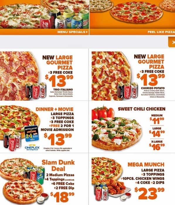 Menu of Pizza Pizza photo16