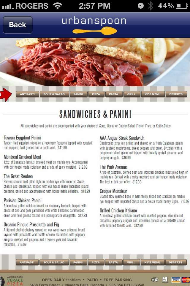 Menu of Bravo Pizzeria and Grill photo4