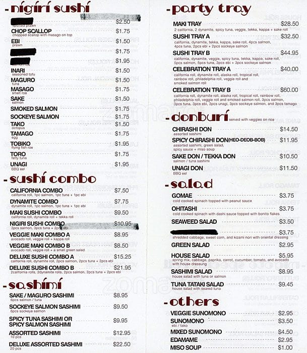 Menu of Migoto Sushi photo4