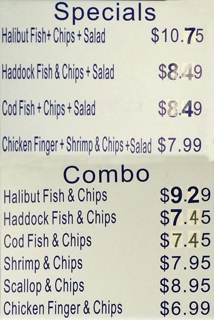 Menu of Painted Post Fish & Chips photo3