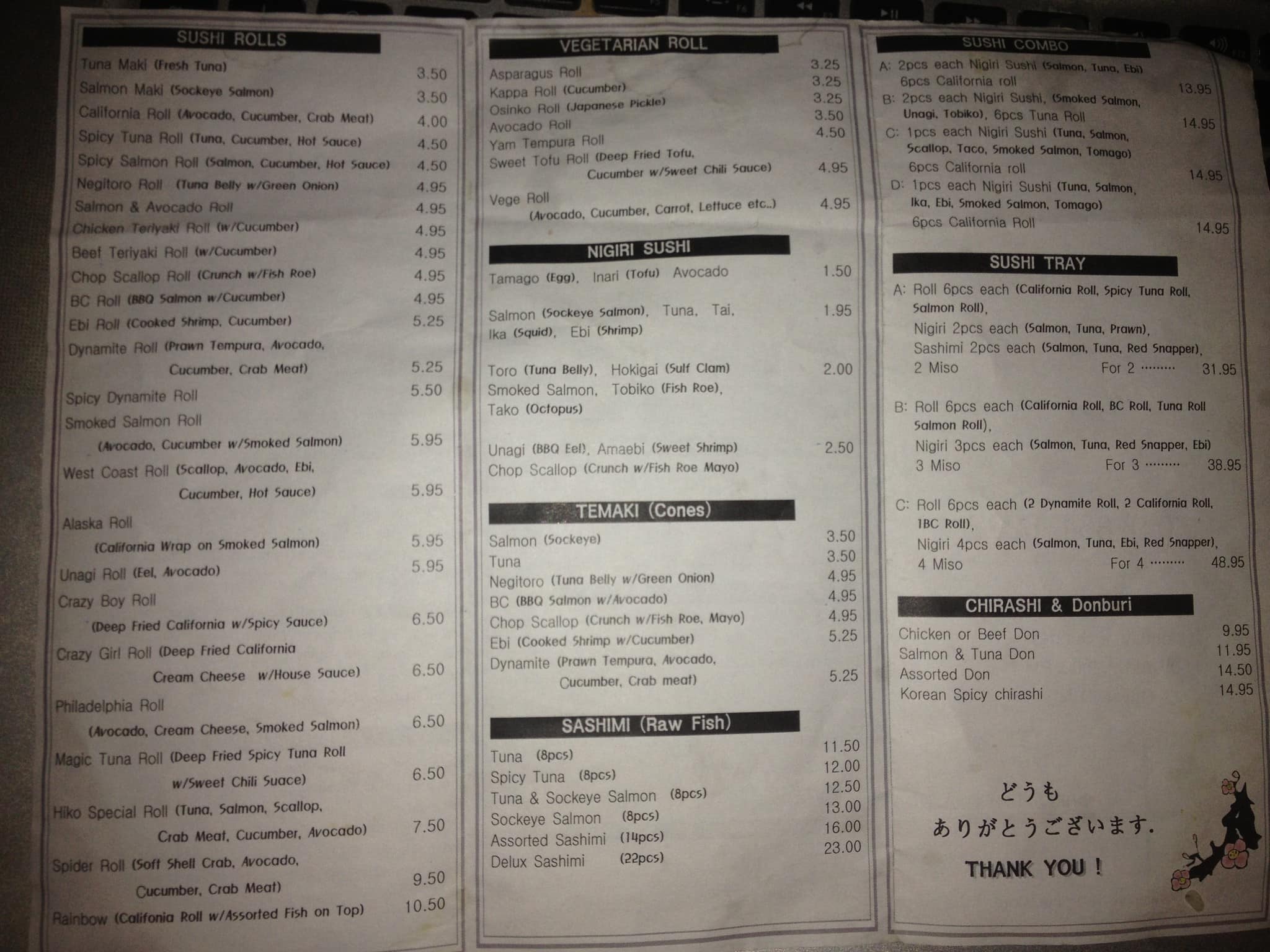 Menu of Hiko Sushi photo3