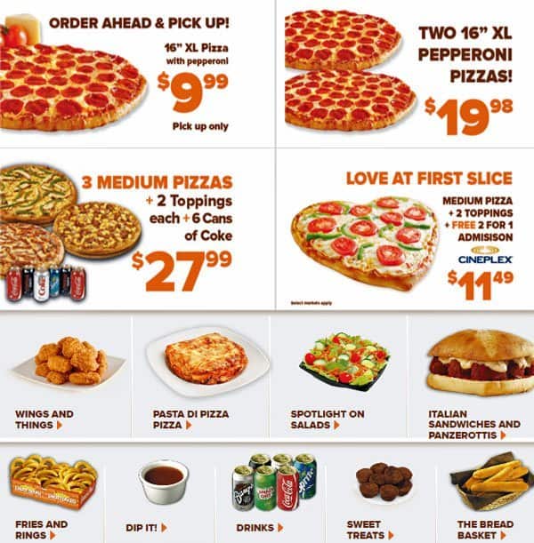 Menu of Pizza Pizza photo18